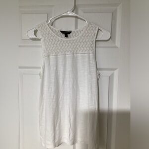 Banana Republic Ivory Textured Tank Top